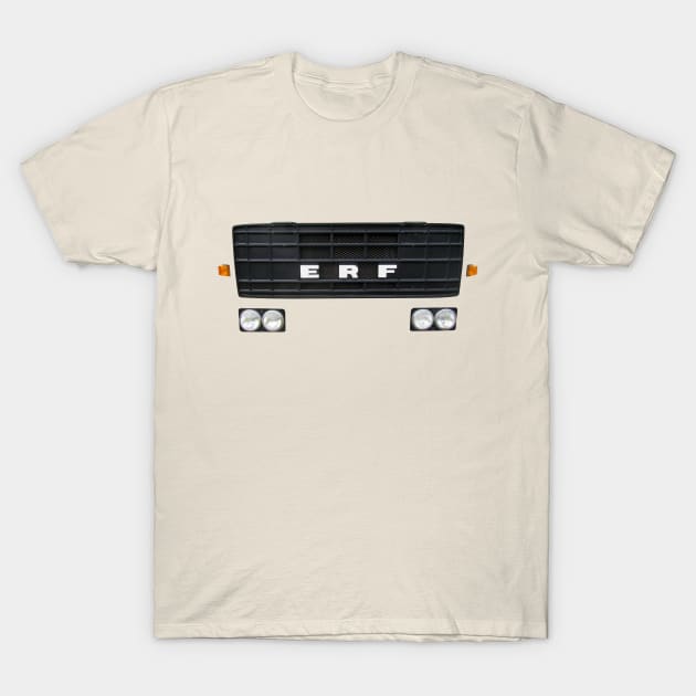 ERF B series 1970s classic heavy lorry minimalist front T-Shirt by soitwouldseem